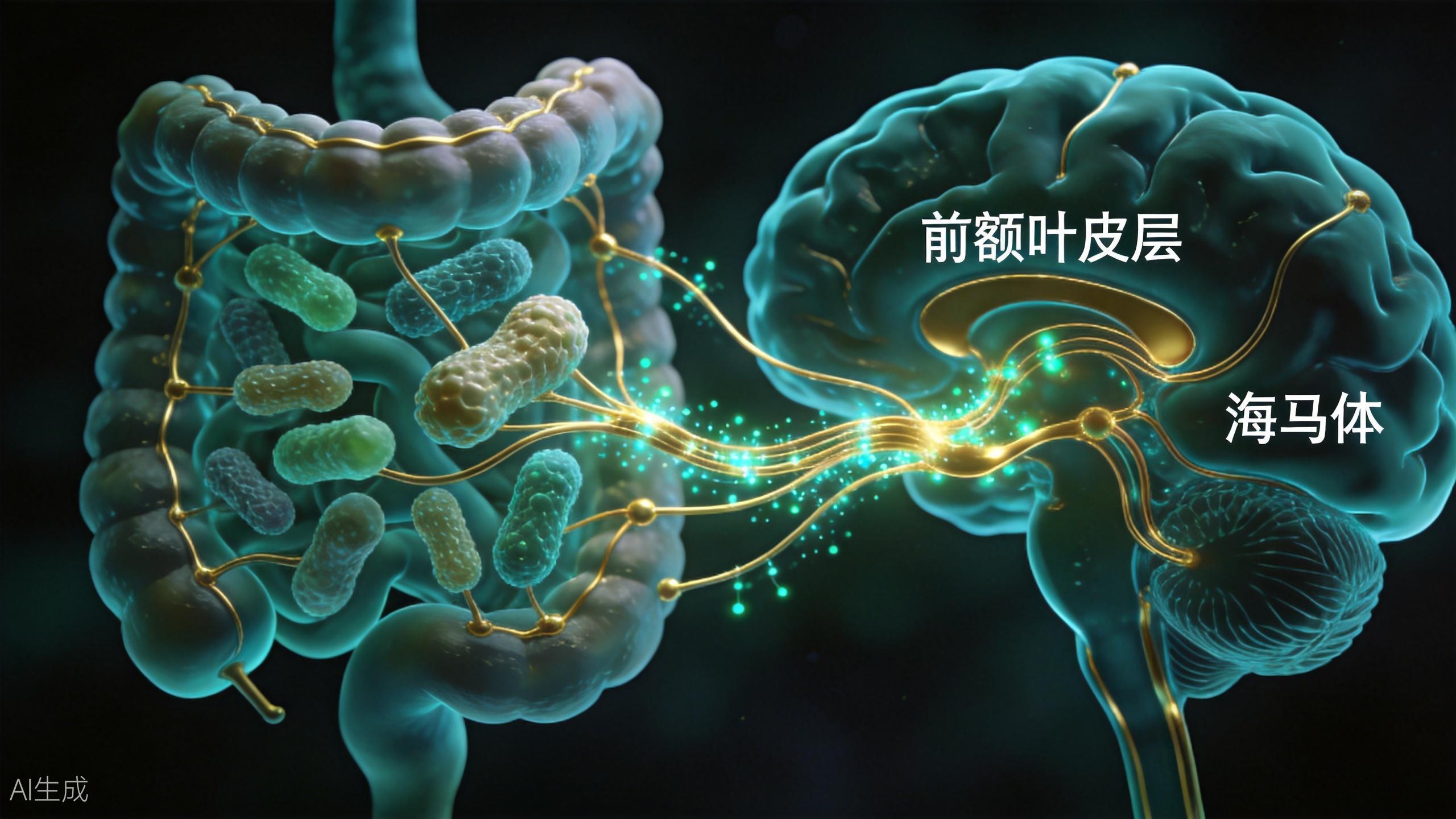 肠脑轴科学示意图
