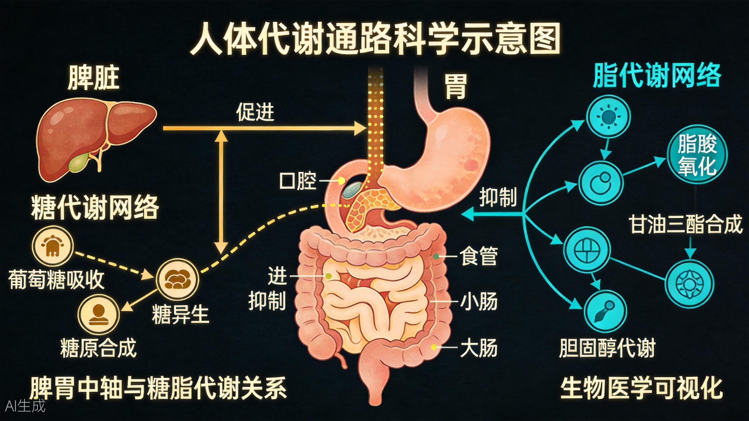 代谢通路科学示意图